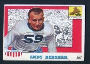 Andy Bershak 1955 Topps All American Football Card 7 Andy BershakNorth Carolina