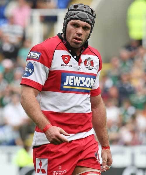 Andy Hazell Gloucester39s Andy Hazell in action Rugby Union Photo