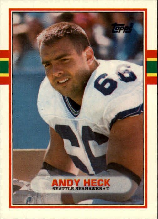 Andy Heck 1989 SEAHAWKS Topps Traded 121T Andy Heck RC The Sports Card