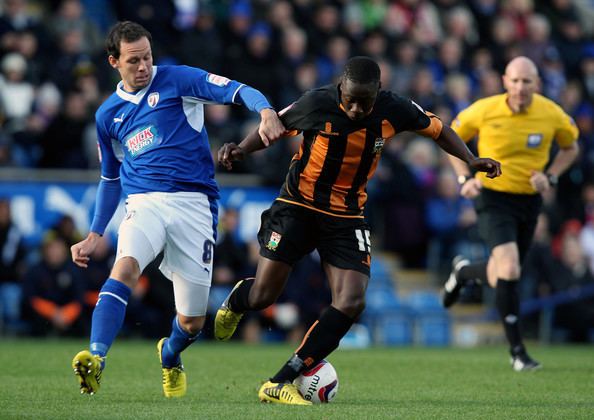 Andy Yiadom Andy Yiadom Photos Chesterfield v Barnet npower League