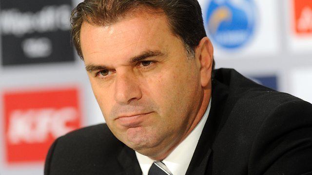 Ange Postecoglou Melbourne Victory coach Ange Postecoglou speaks to Simon