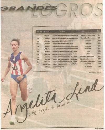 Angelita Lind Angelita Lind born January 13 1959 Patillas Puerto RicoTrack and