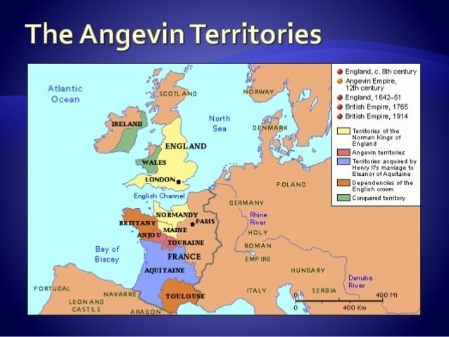 The map of the Angevin Empire