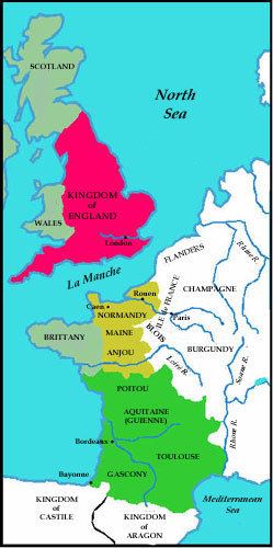 Map of Angevin Empire