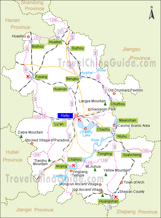 Anhui Tourist places in Anhui