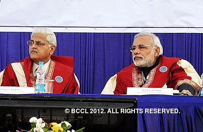 Anil R. Dave Chief Minister Narendra Modi and Justice Anil R Dave at third