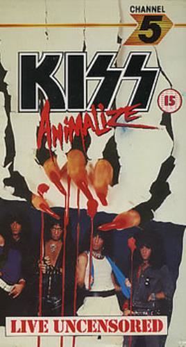 Animalize Live Uncensored Kiss Animalize Live Uncensored UK video VHS or PAL or NTSC 241455