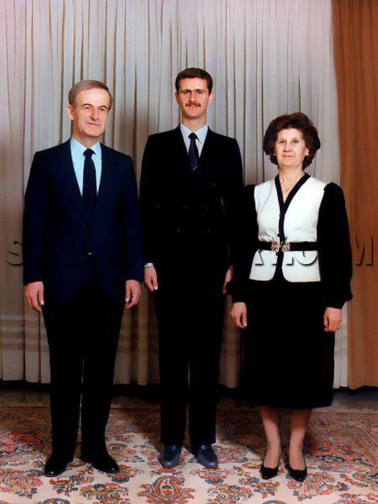 Anisa Makhlouf Syrian History President Hafez alAssad with his son Bashar and