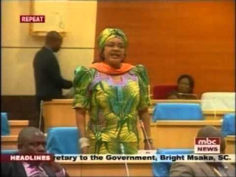 Anita Kalinde Tussle in Malawi Parliament MP Anita Kalinde and Minister of