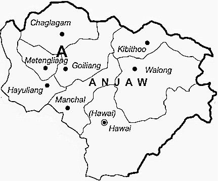 Anjaw district Anjaw District Anjaw District Map