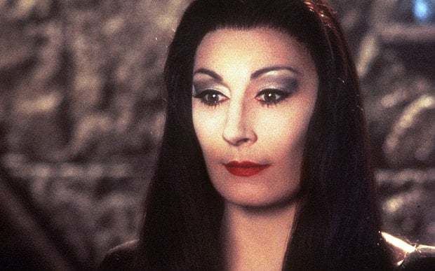 Anjelica Huston I based Morticia Addams on Jerry Hall says Anjelica Huston Telegraph