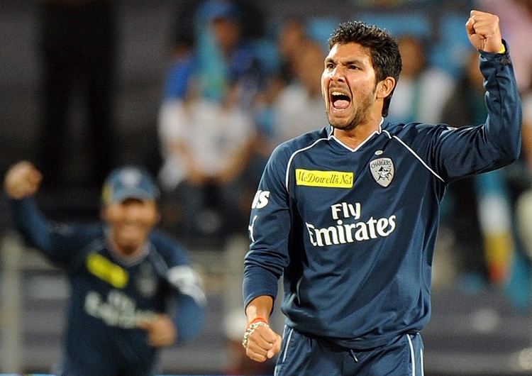 Ankit Sharma (cricketer) Ankit Sharma celebrates the dismissal of Jesse Ryder Pune
