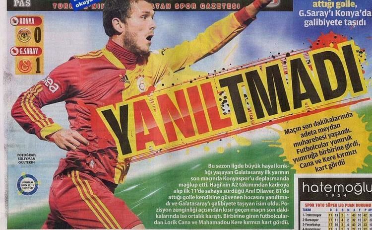 Anıl Dilaver Anl Dilaver manetleri Futbol Galatasaray Sporx Galeri
