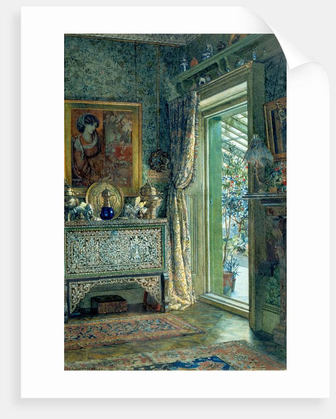 Anna Alma-Tadema Drawing Room 1a Holland Park or The Artists Drawing Room posters