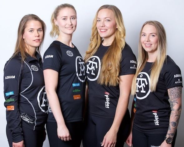 The team Hasselborg-Anna Hasselborg, Sara McManus, Agnes Knochenhaur and Sofia Mabergs (from left to right)