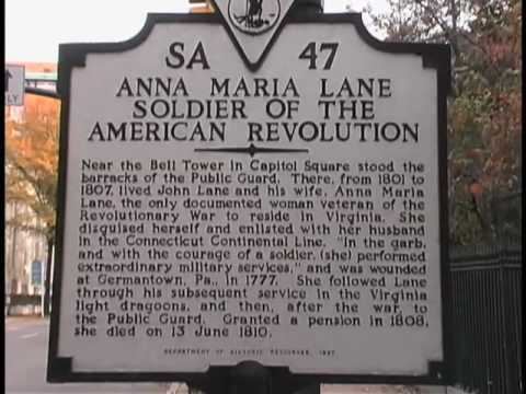 Anna Maria Lane Women of the American Revolution Anna Maria Lane