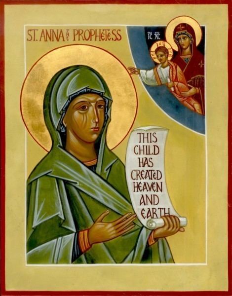 Anna the Prophetess St Anna the Prophetess 23 x 26 cm Icons by Father Vladimir
