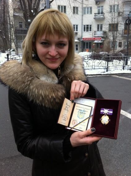 Anna Ushenina Viktor Yanukovych Awarded Anna Ushenina with the Order in