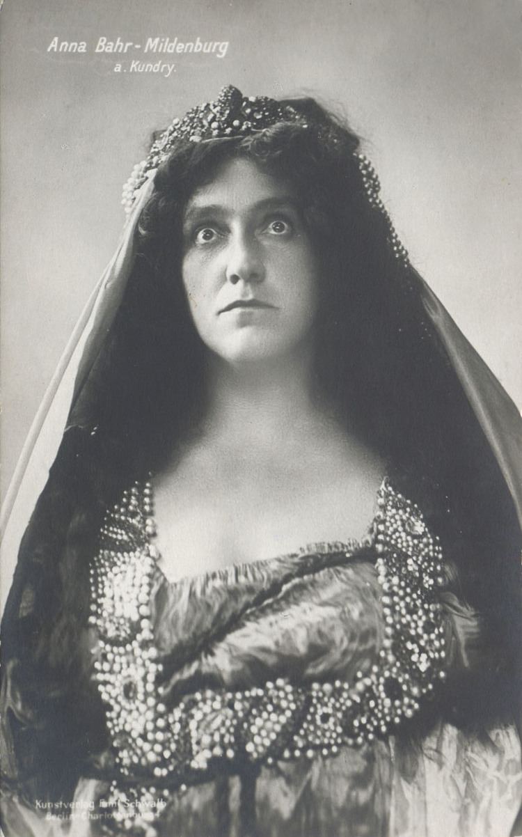 Anna von Mildenburg Anna BahrMildenburg 1914 Bayreuther Festspiele 18761966