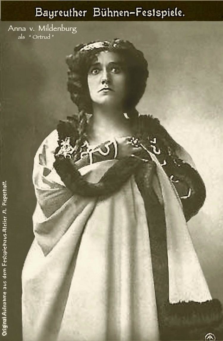 Anna von Mildenburg Anna von Mildenburg 1909 Bayreuther Festspiele 1876 1966