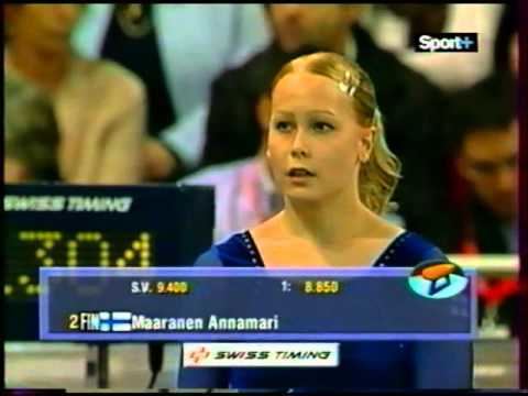 Annamari Maaranen Annamari MAARANEN FIN vault 2004 DTB Cup semi final YouTube
