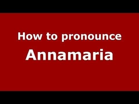 Annamaria Baudena How To Pronounce Annamaria Baudena Italian Italy Pronouncenames Com