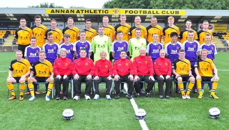 Annan Athletic F.C. Official 20132014 squad photo Annan Athletic FC