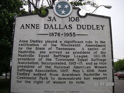 Anne Dallas Dudley Anne Dallas Dudley Tennessee Historical Markers on
