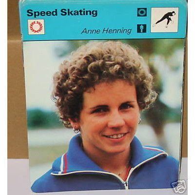 Anne Henning Speed skating Anne Henning winter sports Collector card on eBid