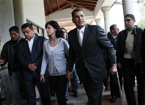 Anne Malherbe Gosselin WORLD AFFAIRS Ecuador39s President Correa declares victory