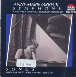 Anne-Marie Ørbeck AnneMarie rbeck Symphony Songs AnneMarie rbeck Geir