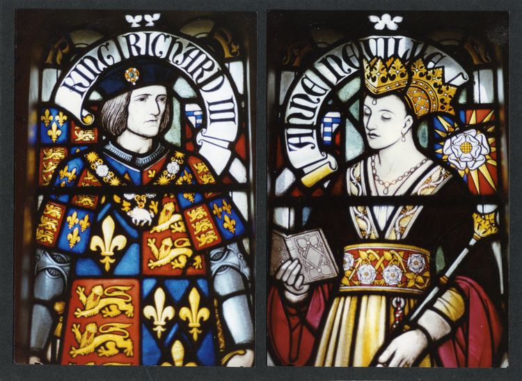 Anne Neville RIII and Queen Anne Neville Stained glass window at