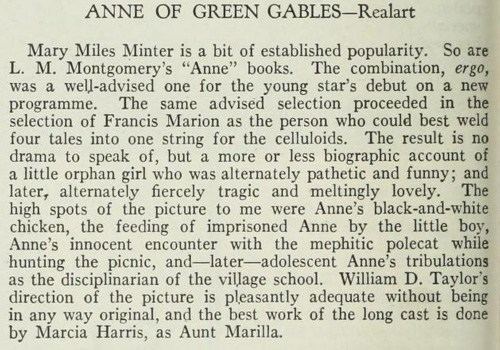 Anne of Green Gables (1919 film) Lost Film Files 6 Anne of Green Gables 1919 Movies Silently