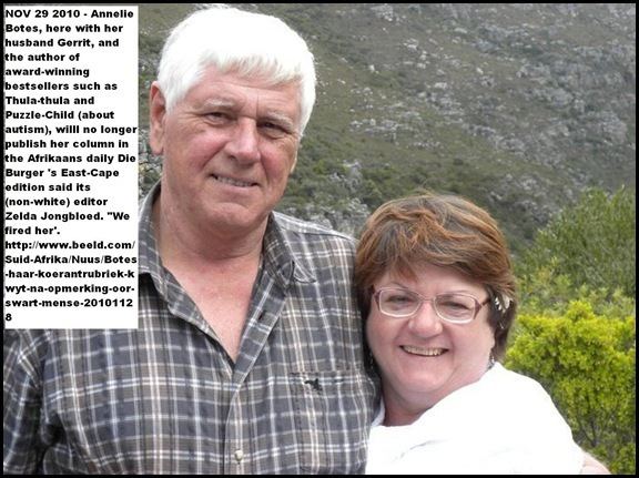 Annelie Botes Afrikaans toddlers in armed attacks Afrikaner dies in SAPS custody