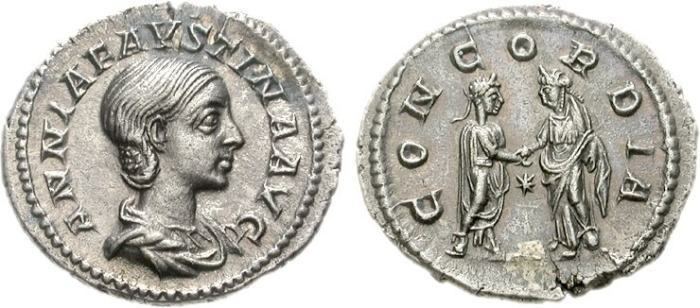 Annia Faustina Annia Faustina Roman Imperial Coins reference at WildWindscom
