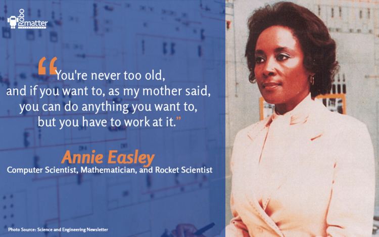 Annie Easley Computer Science Profile Annie Easley Robomatter Inc