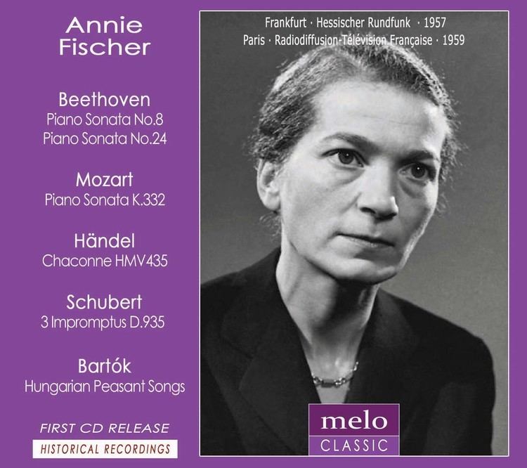Annie Fischer Annie Fischer plays Beethoven Mozart Hndel Schubert and Bartk