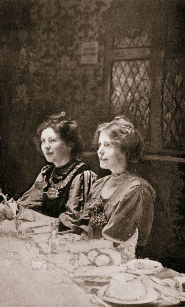 Annie Kenney Christabel Pankhurst and Annie Kenney British