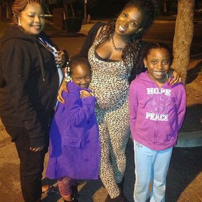 Annie Macaulay-Idibia Pregnant Annie Macaulay Idibia Poses With Mother amp Daughter In