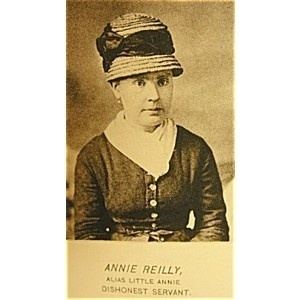 Annie Reilly 19th century police photo of Annie Reilly alias Little Annie a