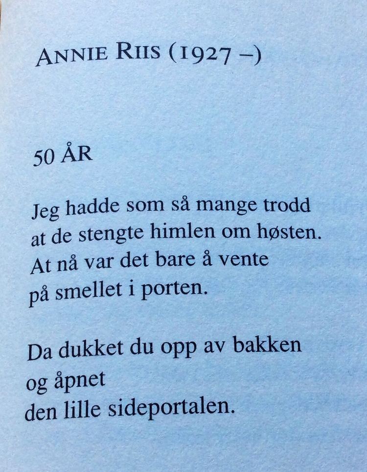 Annie Riis Av Annie Riis Fine dikt norske diktere Pinterest