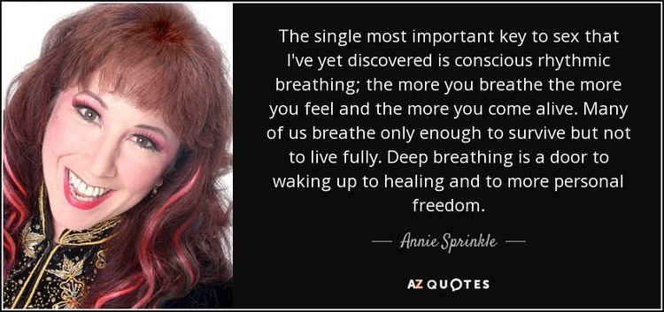 Annie Sprinkle TOP 24 QUOTES BY ANNIE SPRINKLE AZ Quotes