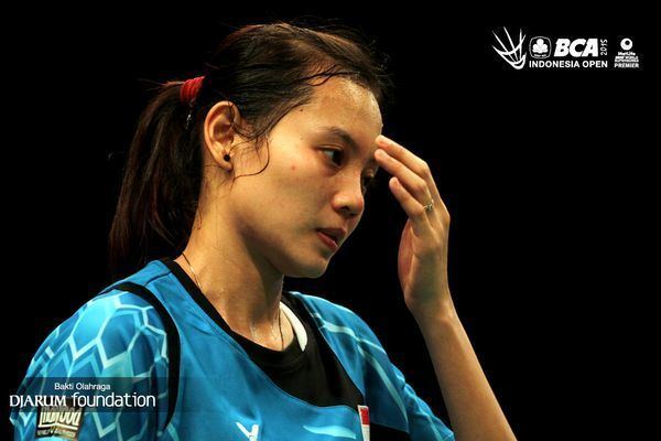 Annisa Saufika Djarum Badminton BCA Indonesia Open 2015 BIO 2015 H1 Ekspresi