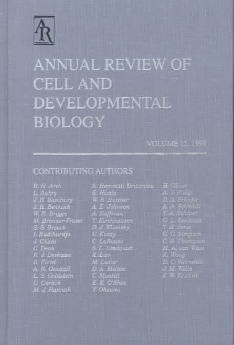 Annual Review of Cell and Developmental Biology t3gstaticcomimagesqtbnANd9GcTlfuePcbuzOYjqsm