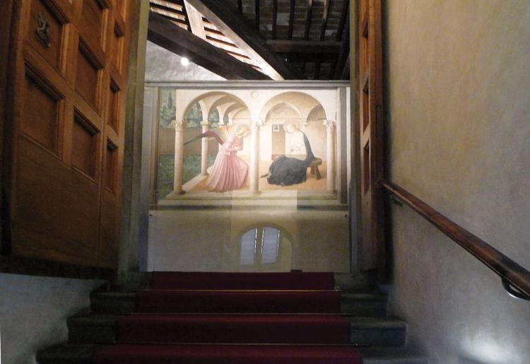 Annunciation (Fra Angelico, San Marco) Fra Angelico Annunciation at the top of the stairs San M Flickr