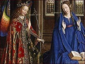 Annunciation (van Eyck, Washington) Angels and Annunciation Paintings and Art