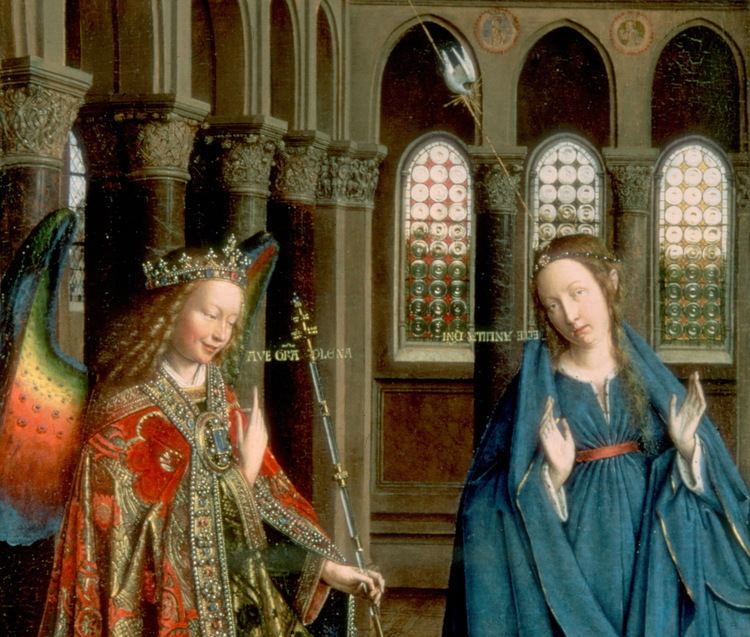 Annunciation (van Eyck, Washington) FileEyck Jan van The Annunciationfiguresjpg Wikimedia Commons