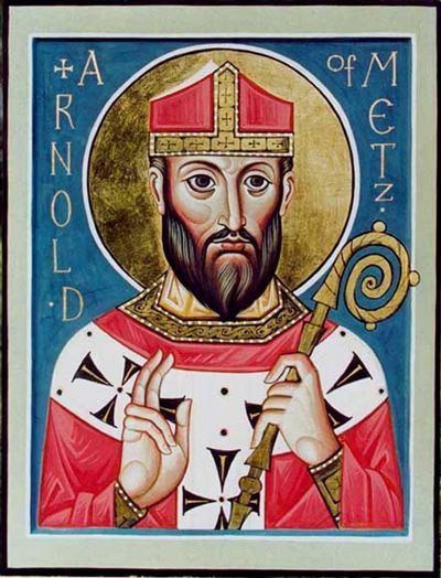 Ansegisel Saint Arnulf of Metz 44th Great Grandfather Father of