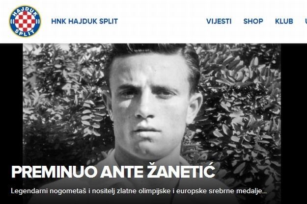 Ante Zanetic Preminuo legedarni igra Hajduka i osvaja olimpijskog
