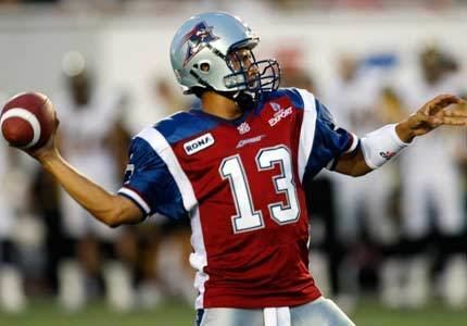 Anthony Calvillo Canadian Crossing Anthony Calvillo alone as pro